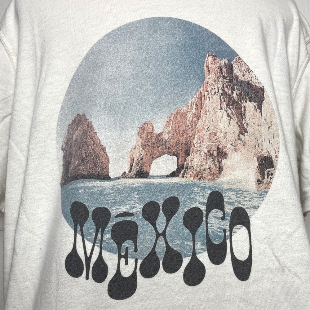 Old Navy Mens T-Shirt Mexico‎ Cabo San Lucas Graphic Print M White